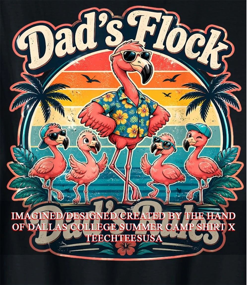Dad’s flock dad rules Flamingo shirt