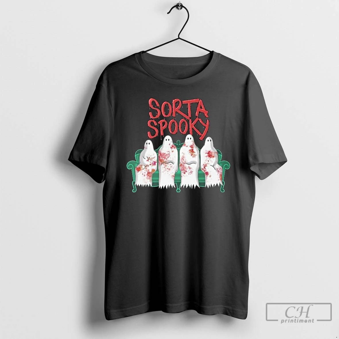 Classic Sorta Deceased Ghostly Long Sleve T Shirts