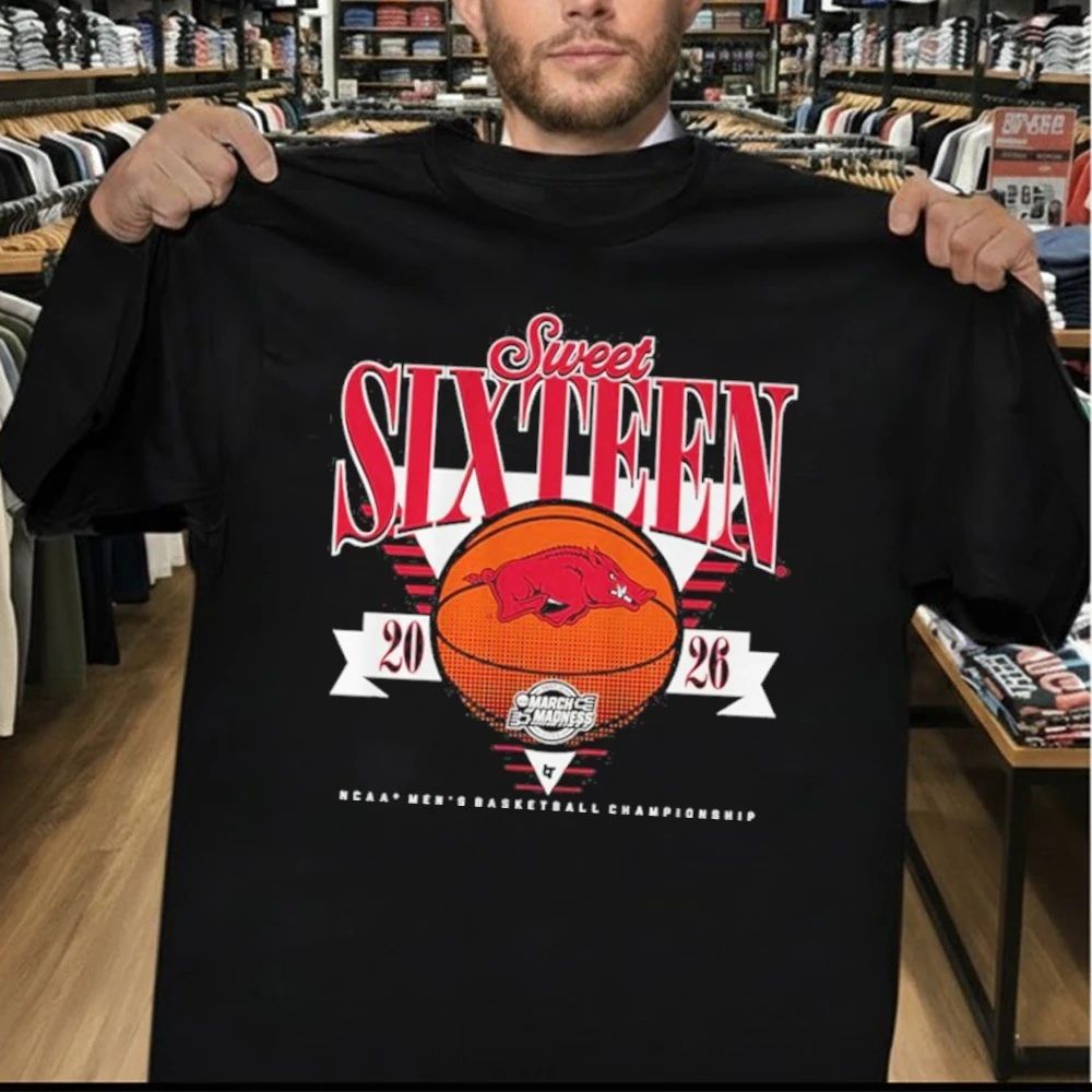 Arkansas Razorbacks MBB 2026 Sweet Sixteen Men’s Basketball Championship Shirt