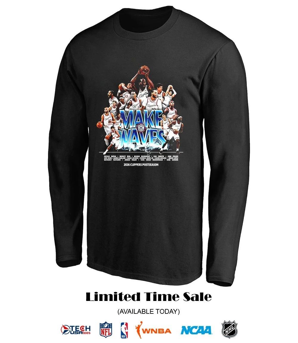 Make Waves Los Angeles Clippers 2026 Postseason shirt