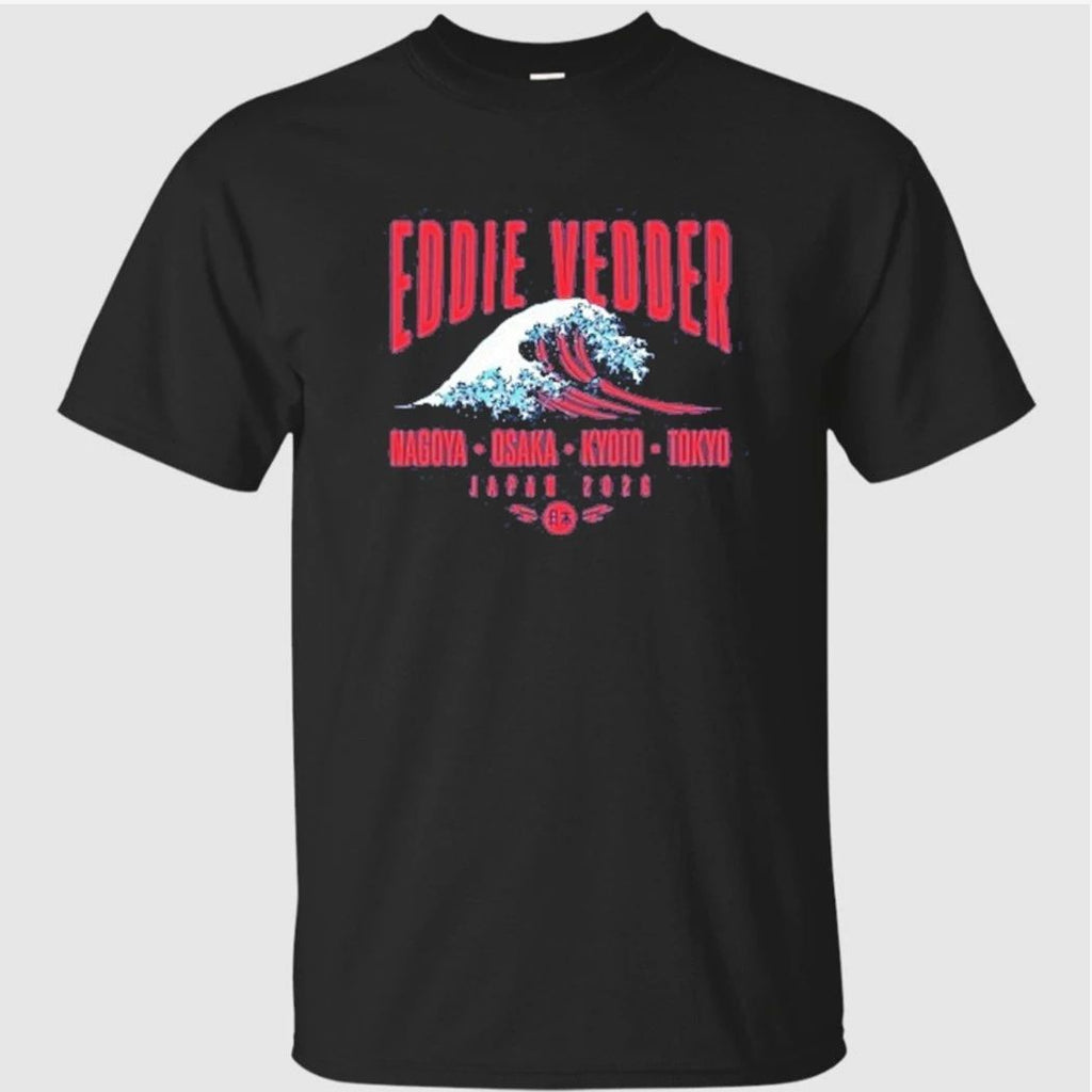 Eddie Vedder 2026 Japan Tour Great Wave Shirt