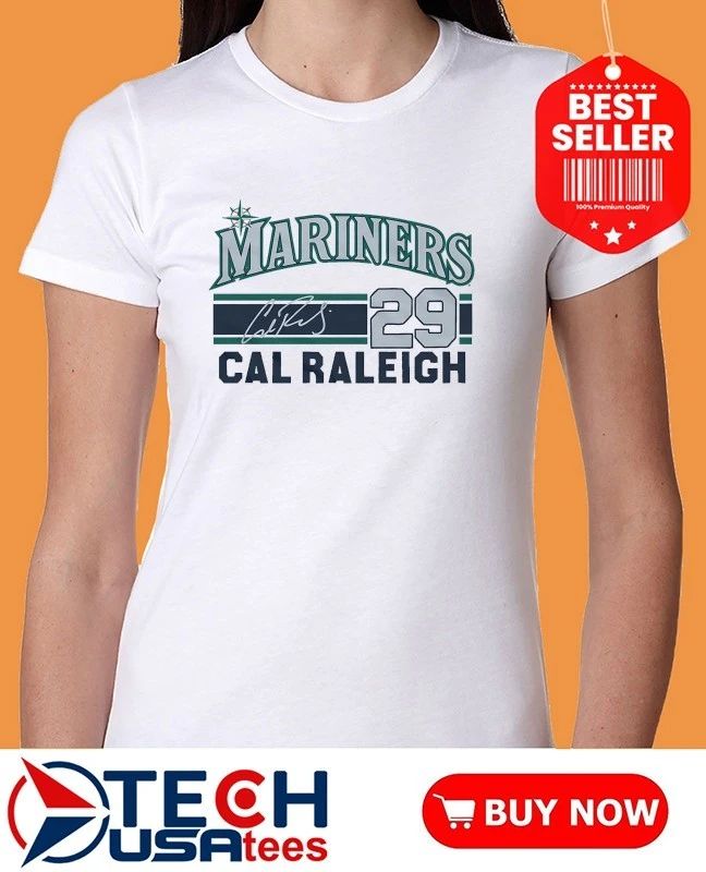 Seattle Mariners Baseball Cal Raleigh No. 29 signature shirt