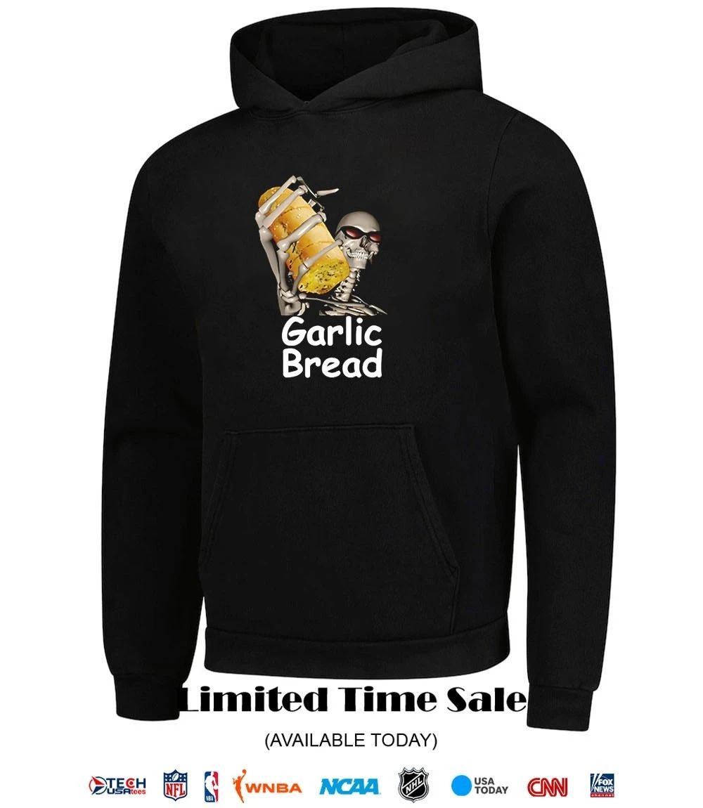 Garlic bread skeleton shirt