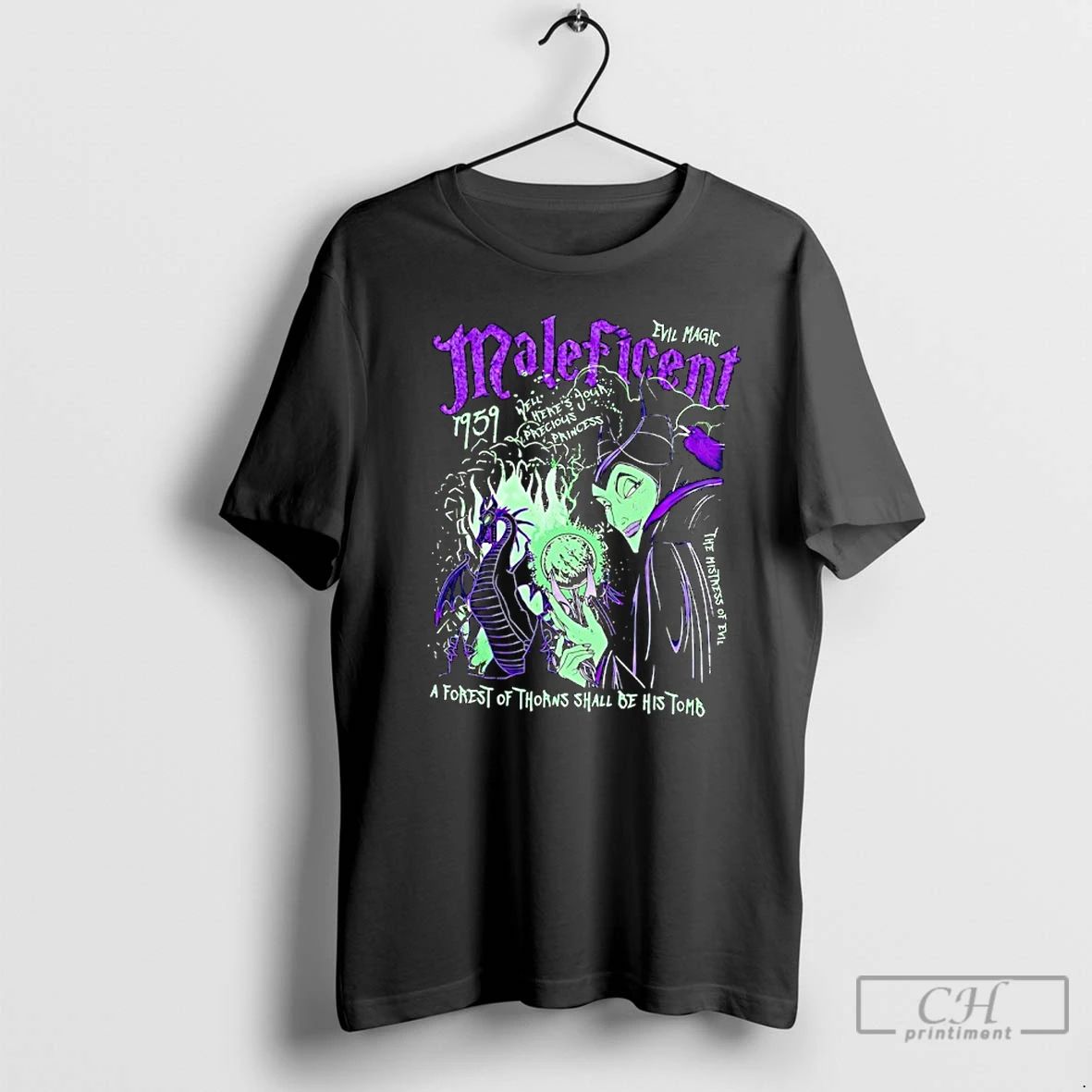 Classic Maleficen Evil Magic Well Heres Your Precious Princess A Forest Of Thorns Shall Be