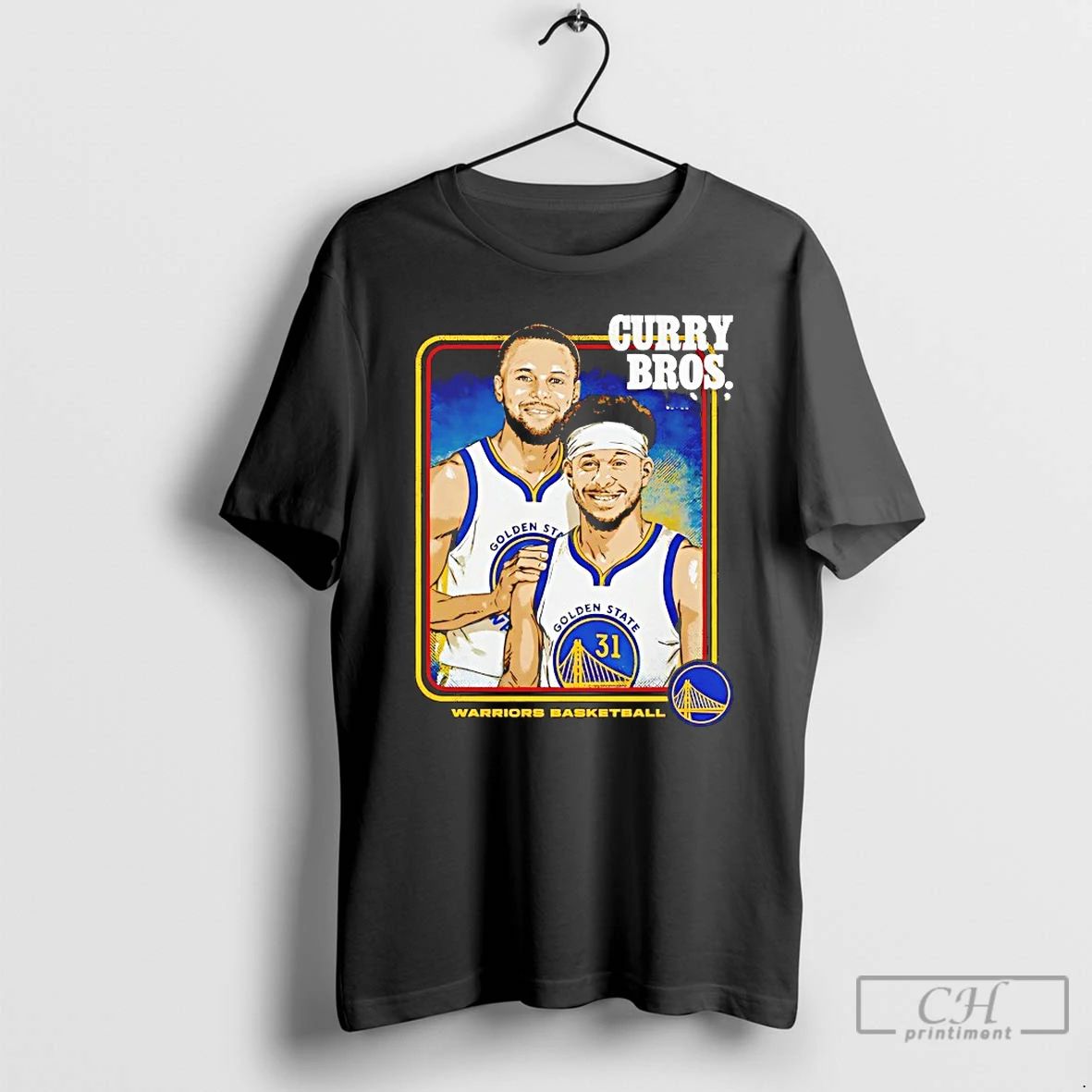 Premium Steph Curry And Seth Curry Golden State Warriors Step Brothers T Shirts