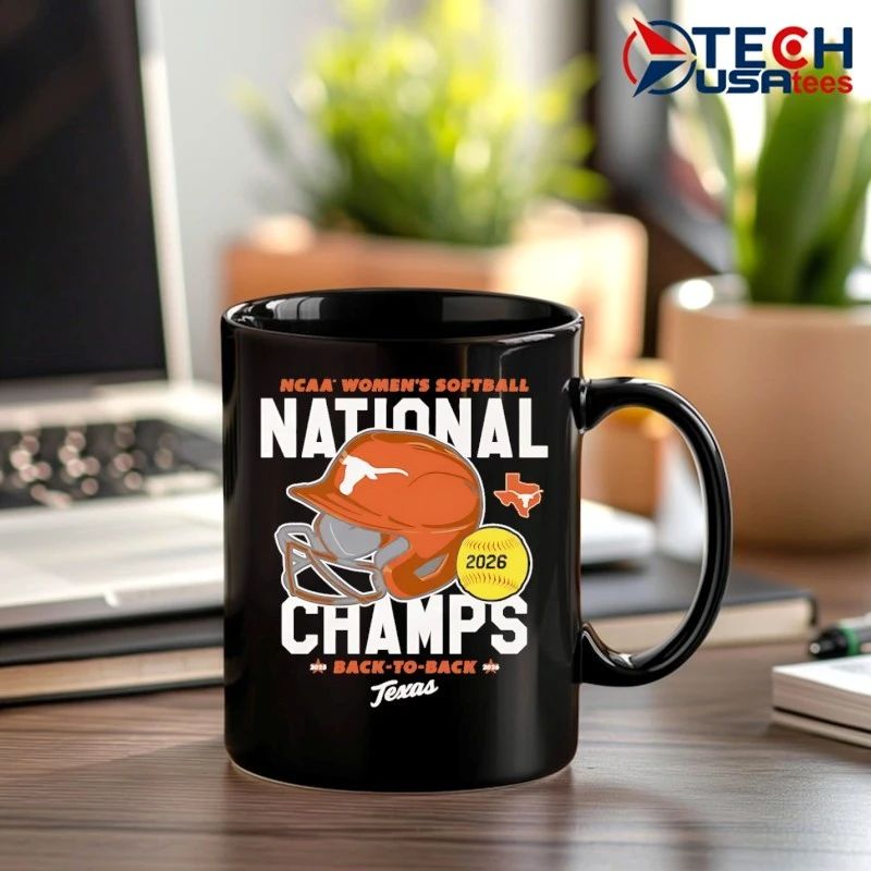 Texas Longhorns 2026 NCAA Women’s Softball National Champs back to back helmet shirt