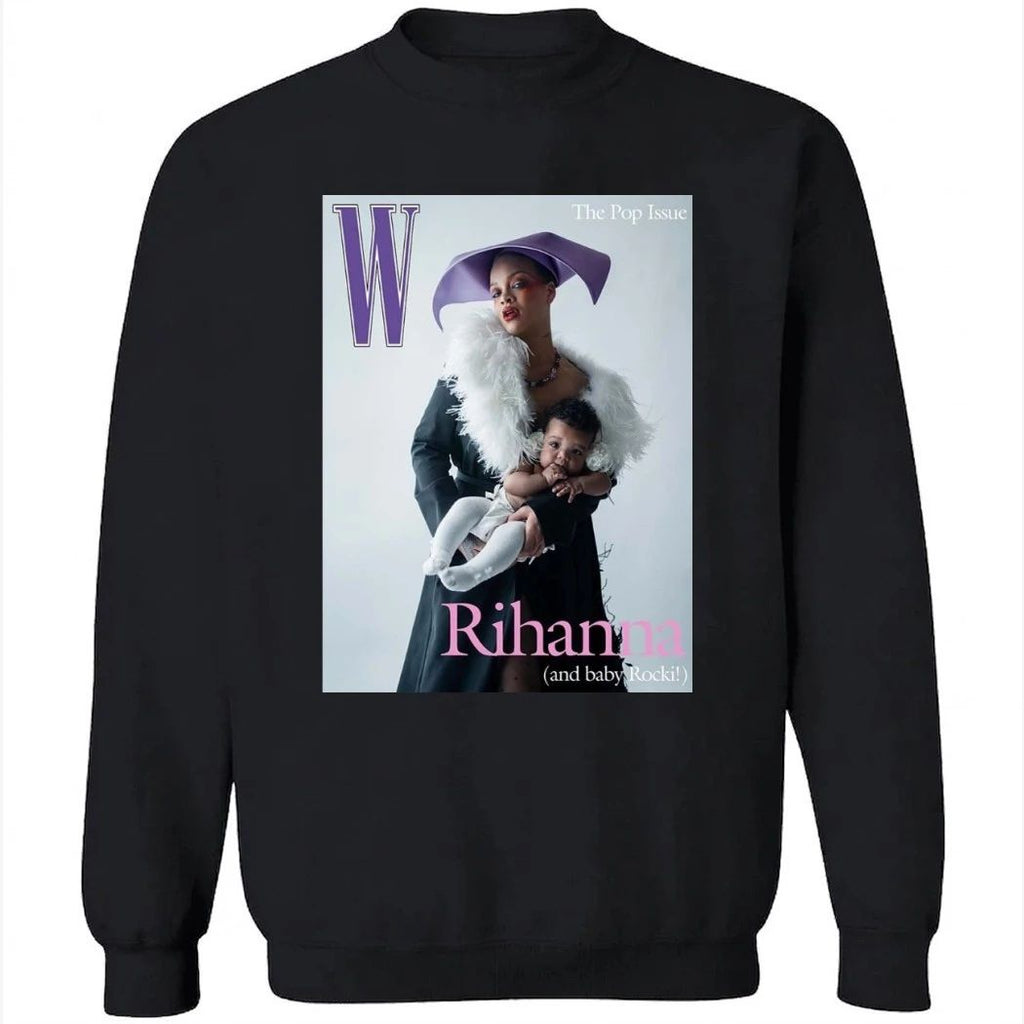 Rihanna And Her Daughter Rocki On The Cover Of W Magazine Poster Shirt