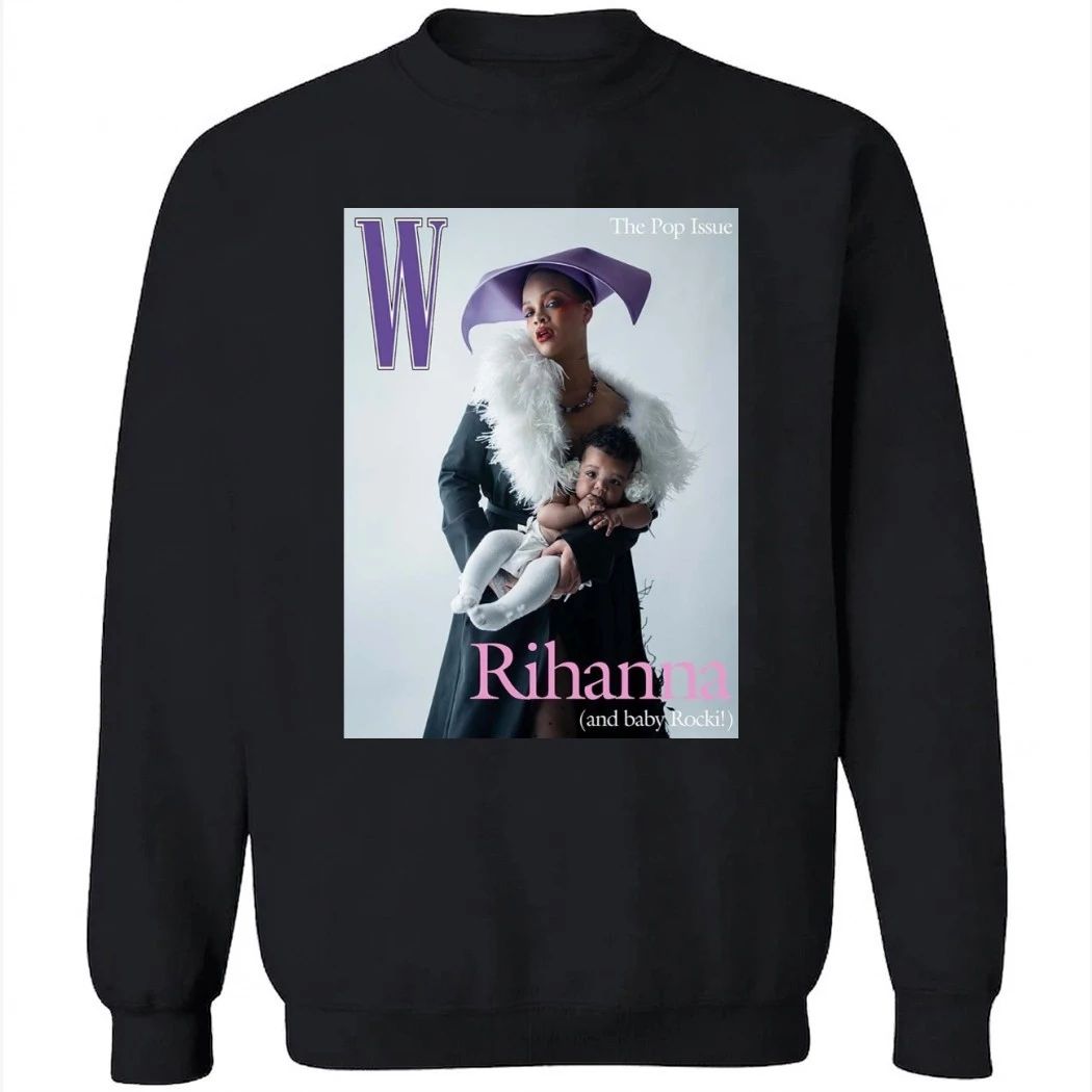 Rihanna And Her Daughter Rocki On The Cover Of W Magazine Poster Shirt