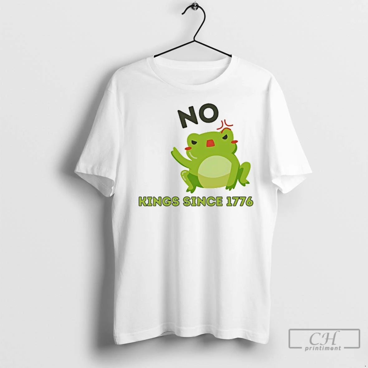 Classic Frog Say No Kings Since 1776