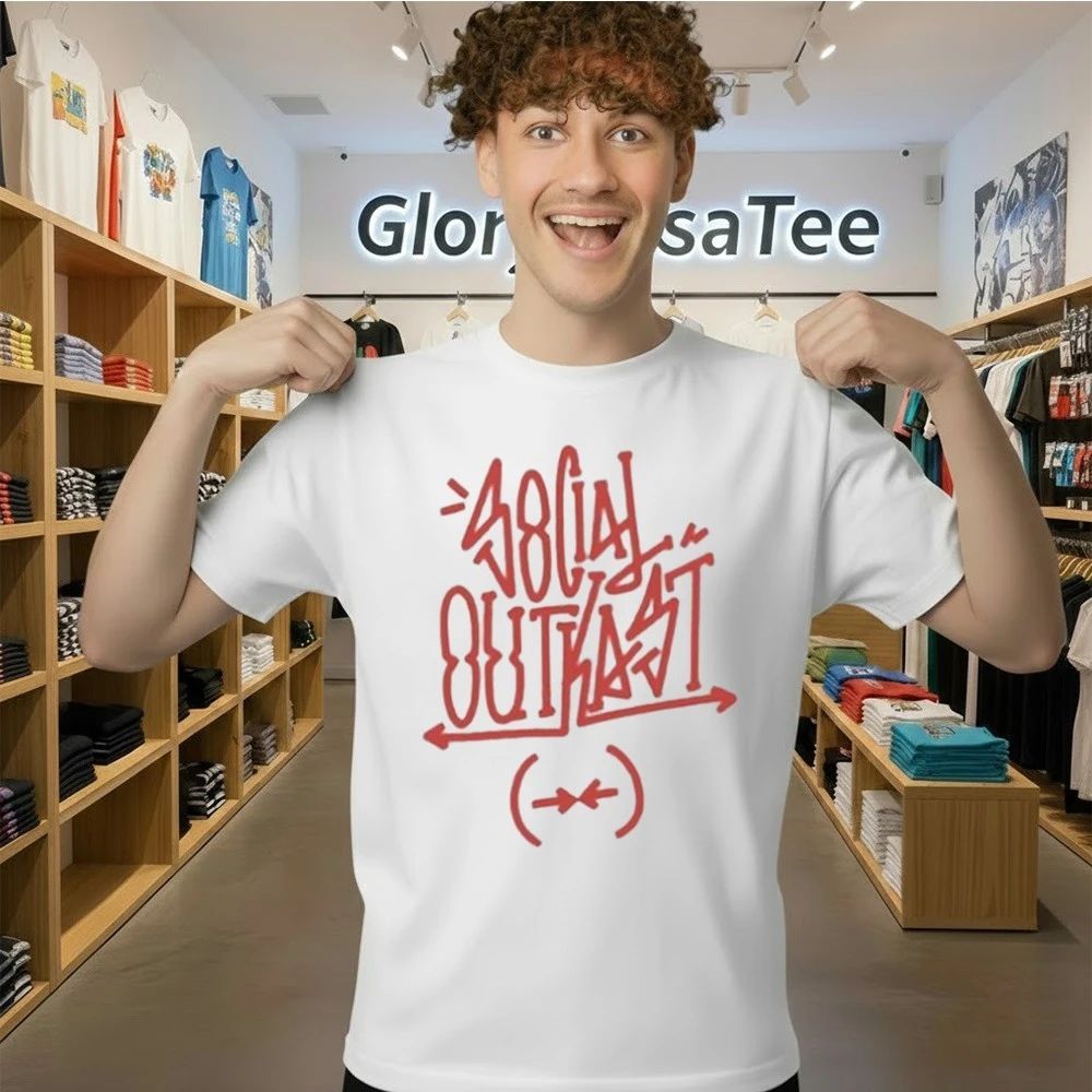 Social Outkast Red Tag Shirt