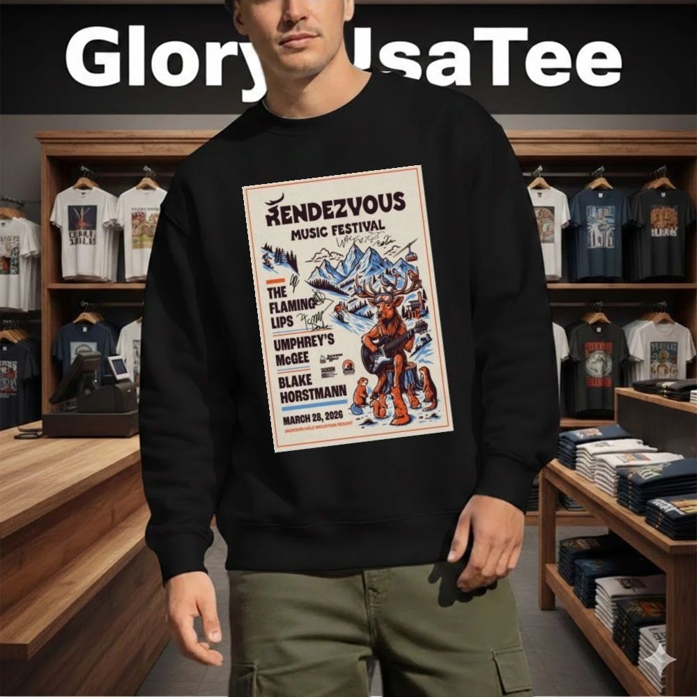 Rendezvous Music Festival Jackson Hole Mountain Resort March 28 2026 Poster Shirt
