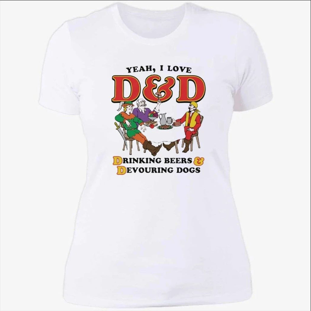 Yeah, I Love DnD, Drinking Beers & Devouring Dogs Shirt
