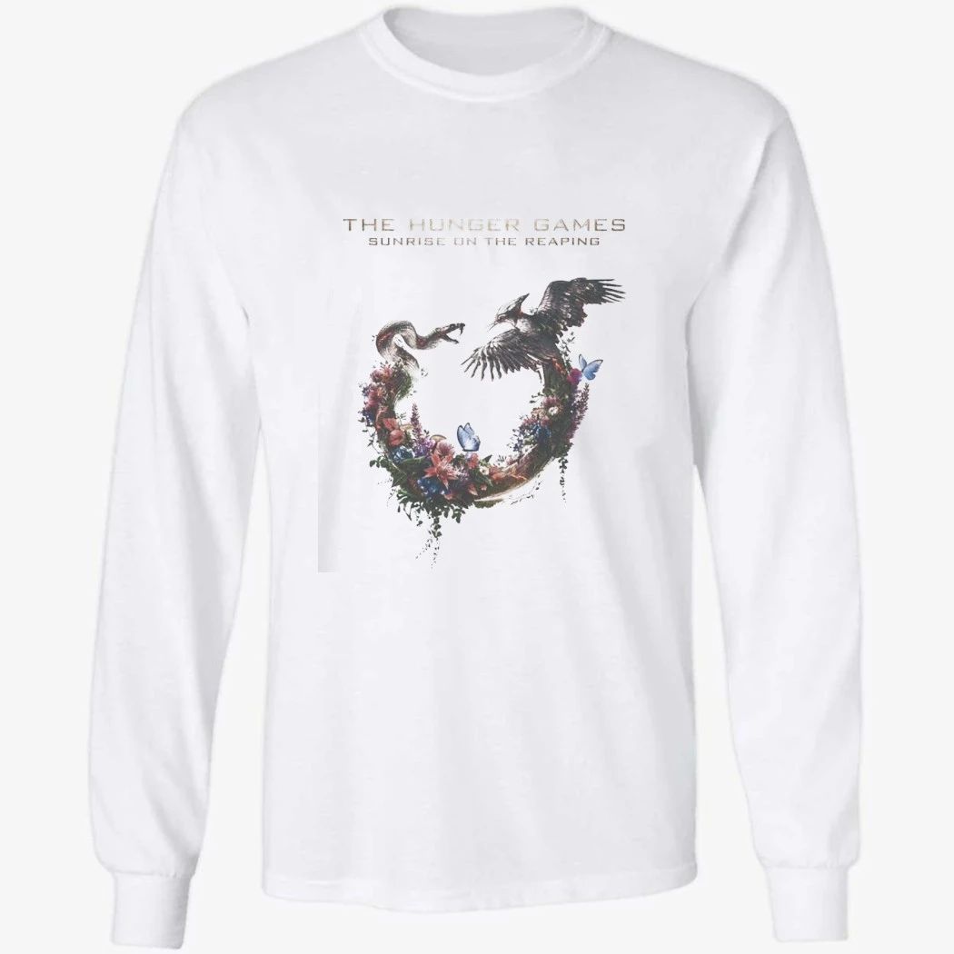 The Hunger Games Sunrise On The Reaping Logo Snake And Bird T-Shirt