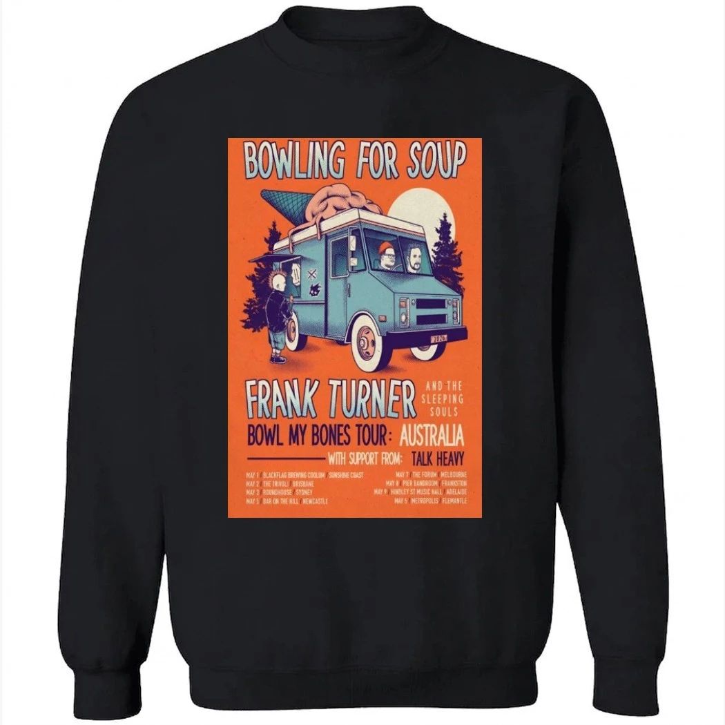 Bowling For Soup Bowl My Bones Tour 2026 Australia Poster Shirt