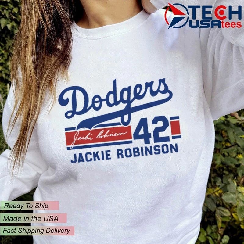 Los Angeles Dodgers Baseball Jackie Robinson No. 42 signature shirt