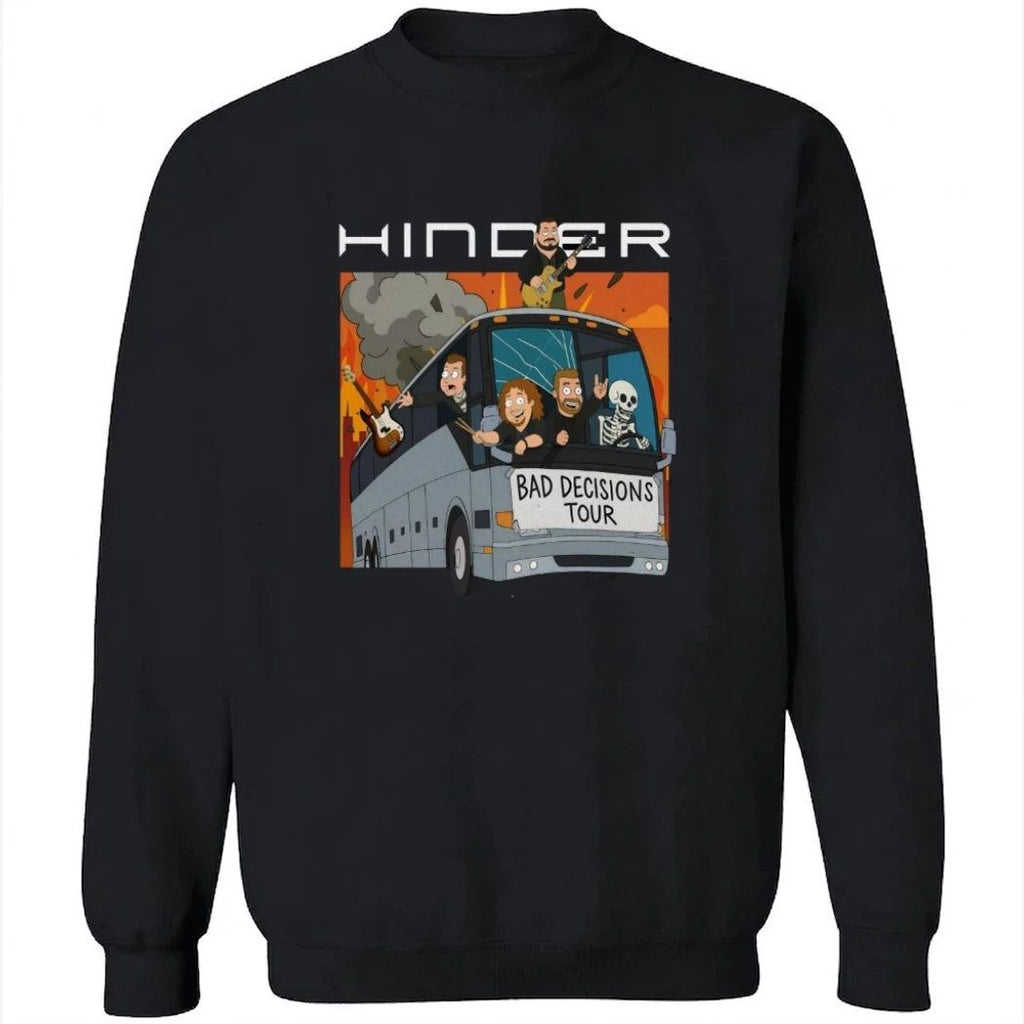 Hinder Bad Decisions 2026 Tour Shirt