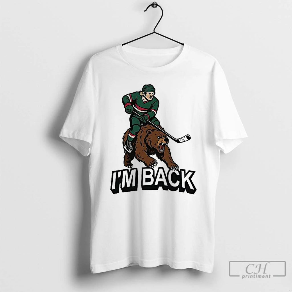 Classic Im Back Minnesota Wild Nhl T Shirts