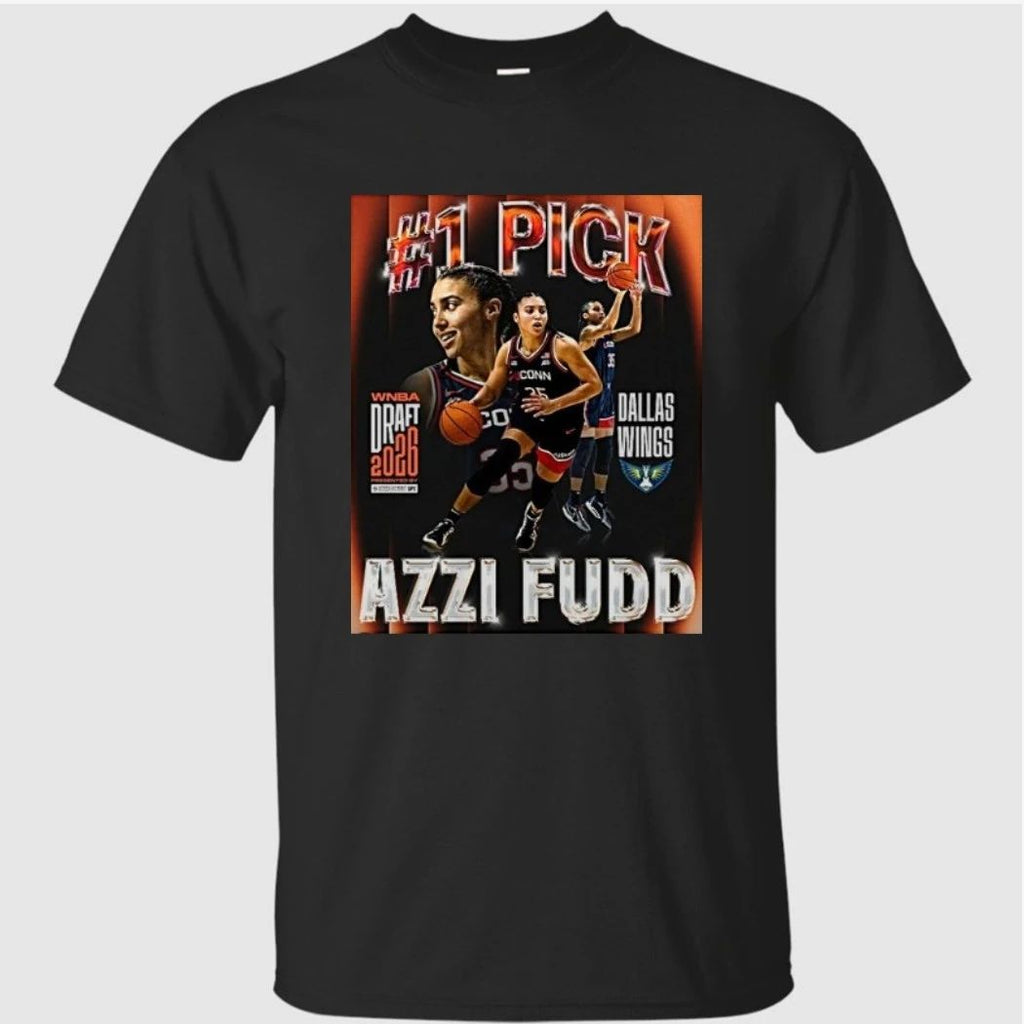 Uconn Huskies Basketball Azzi Fudd 2026 Wnba Draft By The Dallas Wings Shirt