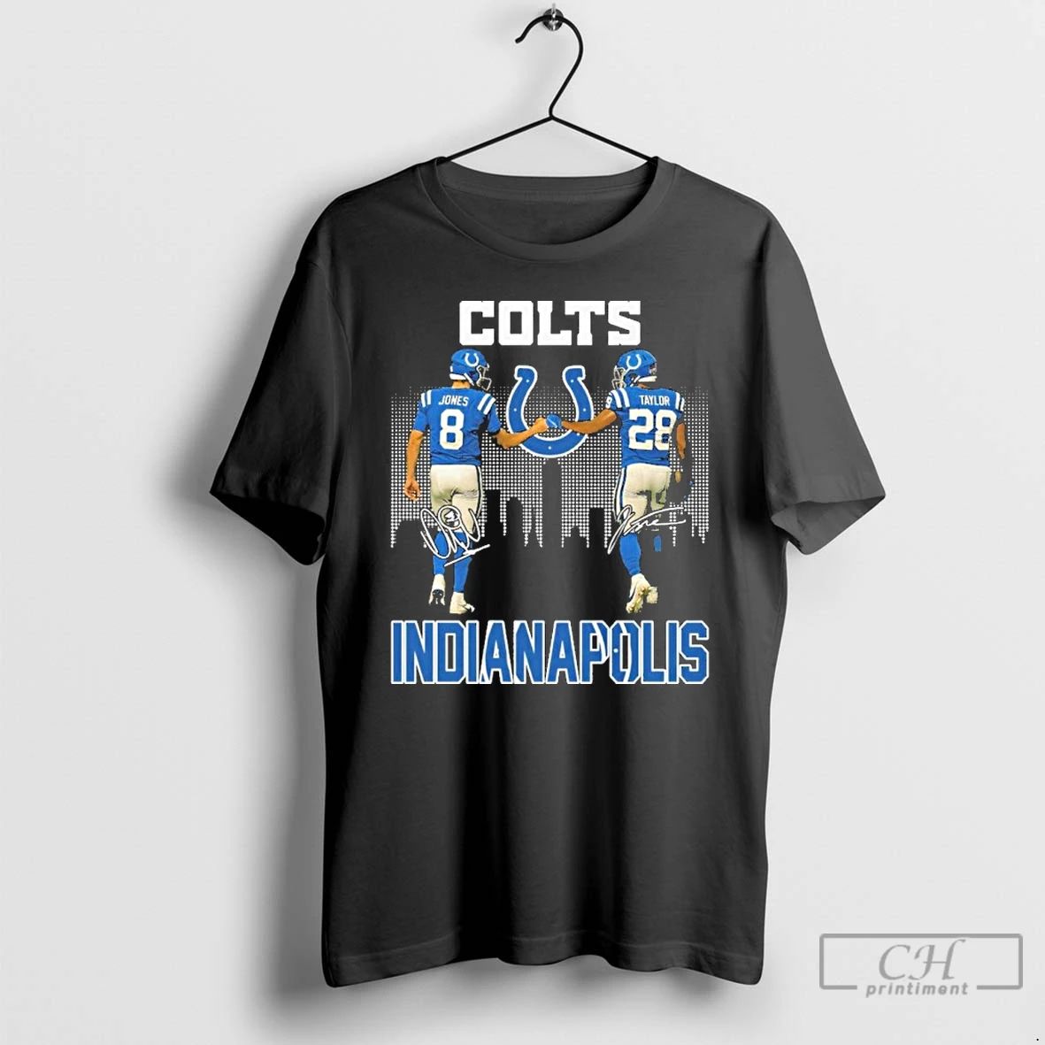 Classic Colts Jones X Taylor Player Signature Indianapolis T Shirts