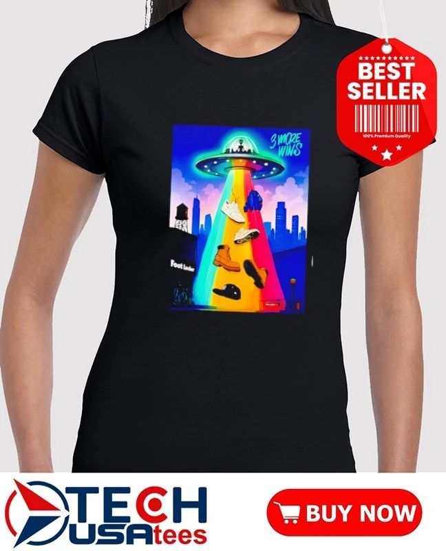 San Antonio Spurs Victor Wembanyama 3 More Wins UFO Abduction Unisex shirt