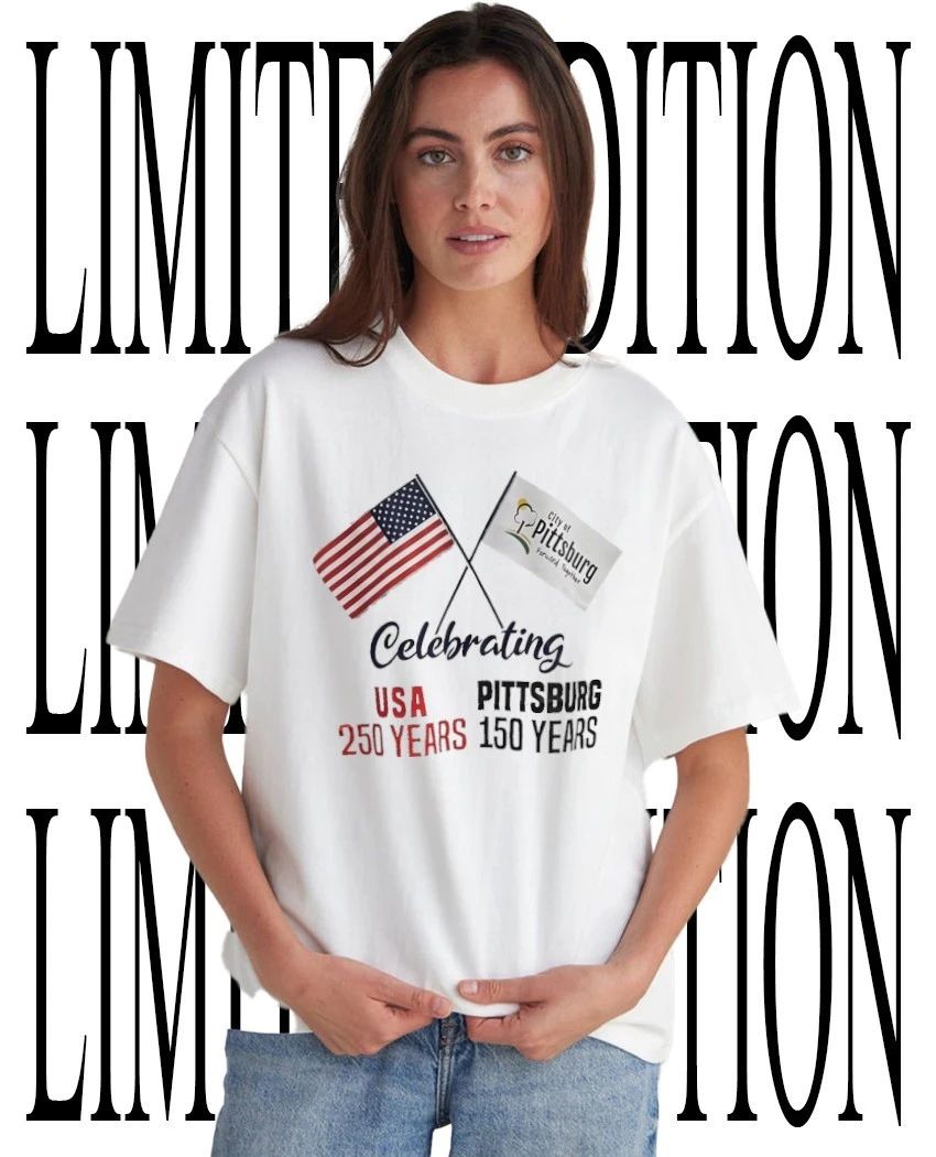 Celebrating 250th anniversary USA and 150th anniversary Pittsburg flag shirt
