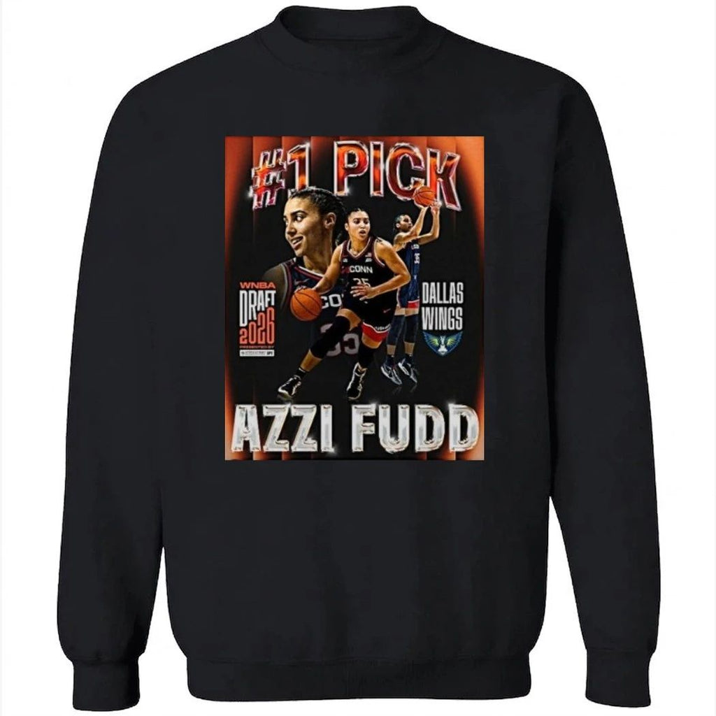 Uconn Huskies Basketball Azzi Fudd 2026 Wnba Draft By The Dallas Wings Shirt