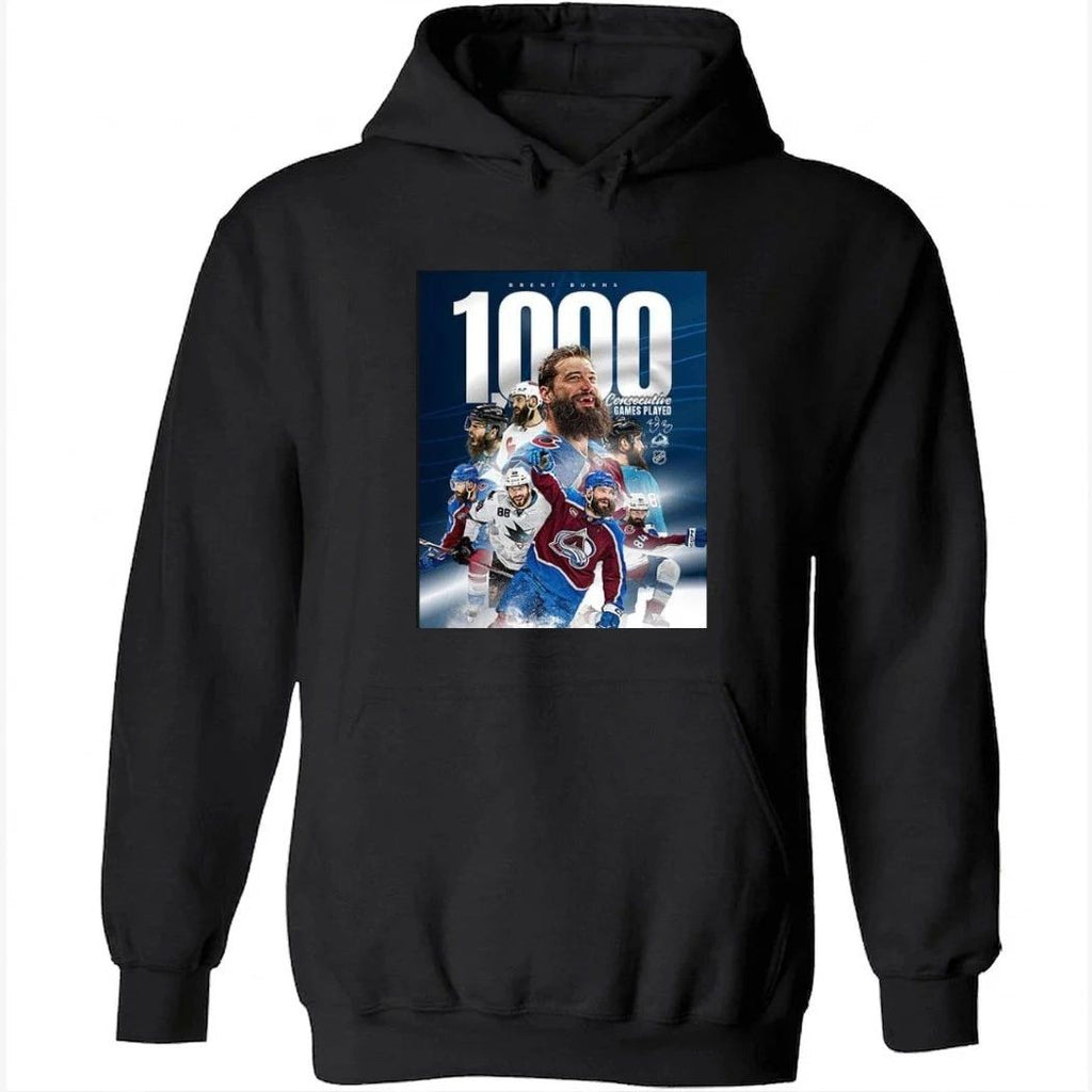 Brent Burns NHL History To Play 1000 Consecutive Regular-Season Games Shirt