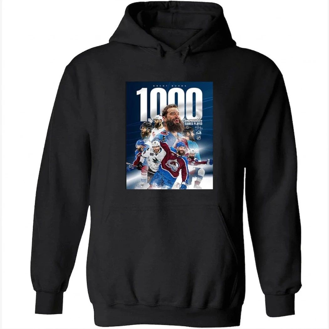 Brent Burns NHL History To Play 1000 Consecutive Regular-Season Games Shirt