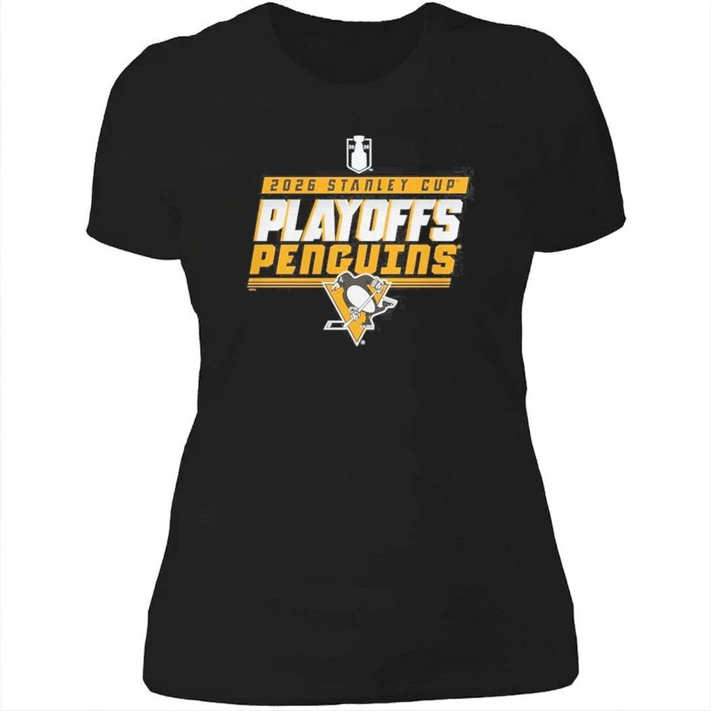 Pittsburgh Penguins Black 2026 Stanley Cup Playoffs T-Shirt