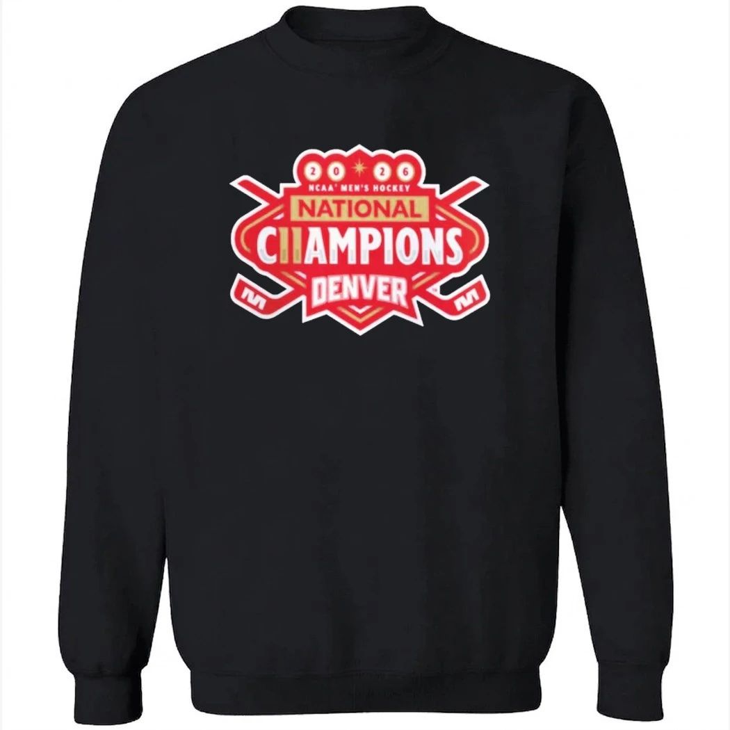 Denver Pioneers 2026 NCAA Frozen Four Men’s Ice Hockey National Champions Logo T-Shirt