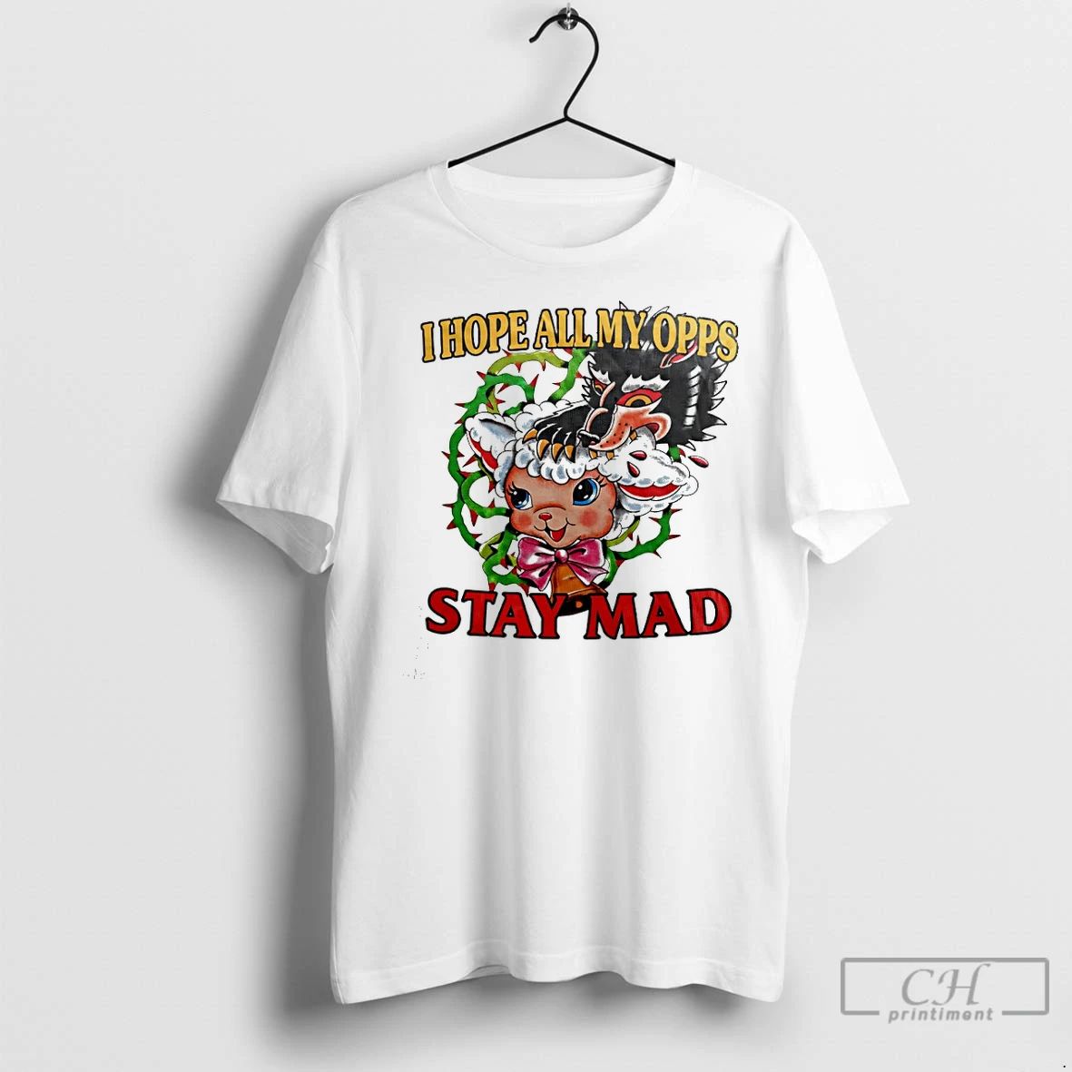 Classic I Hope All My Opps Stay Mad Wolf And Sheep