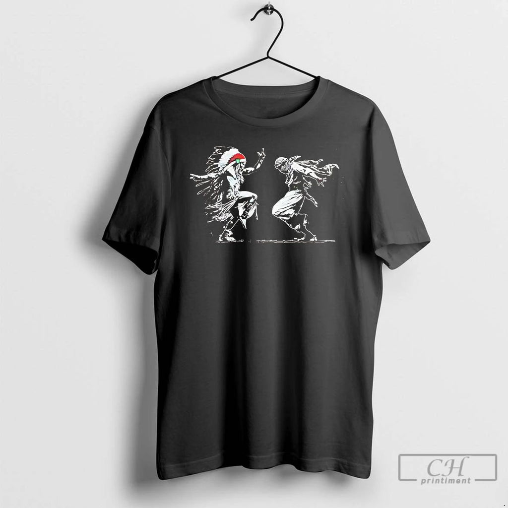 Classic Native American Chiefs And Palestinians Dance T Shirts