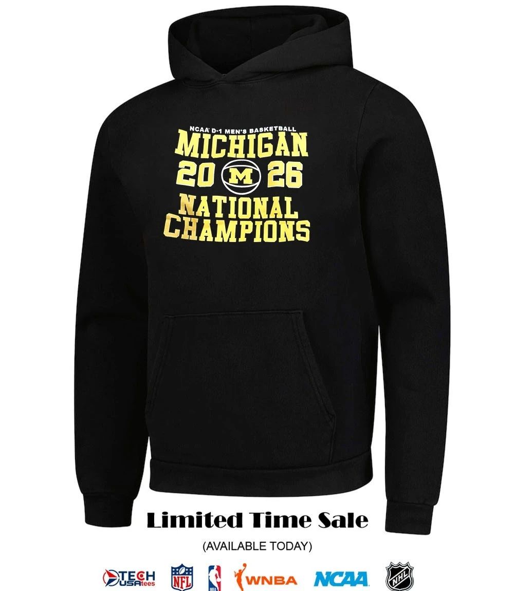 Michigan Wolverines 2026 NCAA D-1 Men’s Basketball National Champions shirt