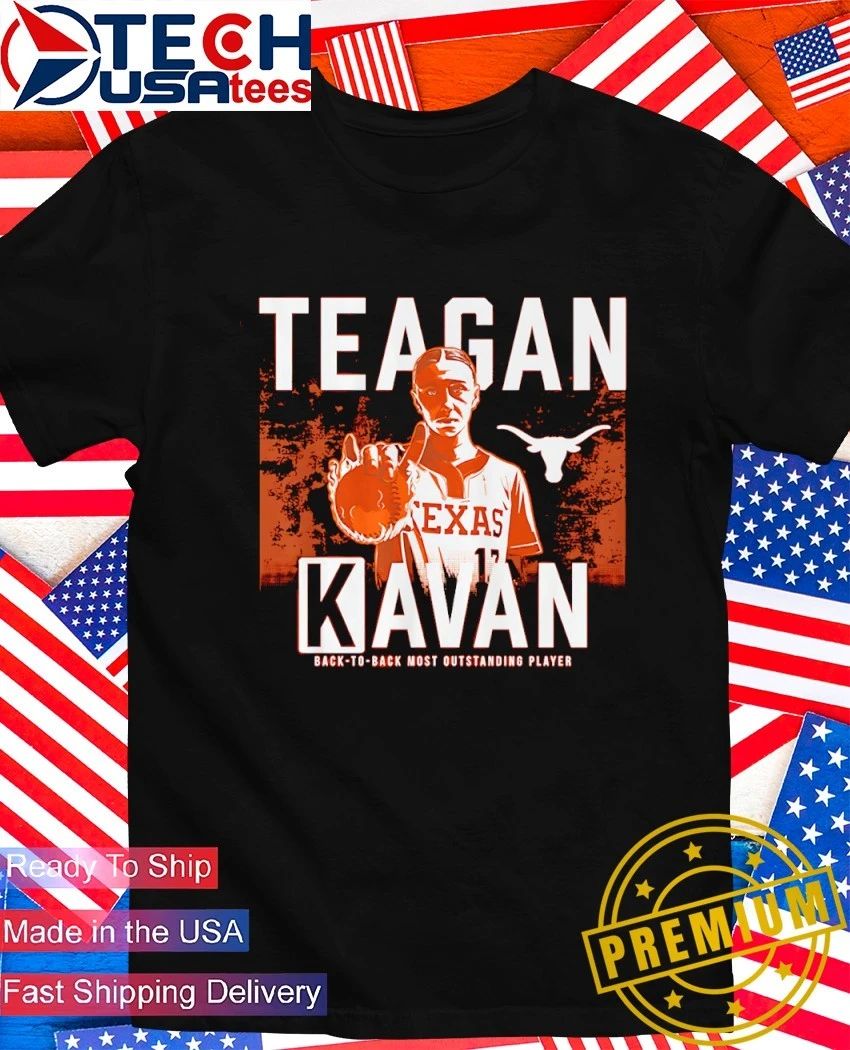 Texas Longhorns Softball Back to Back Most Outstanding Player Teagan Kavan K sign shirt
