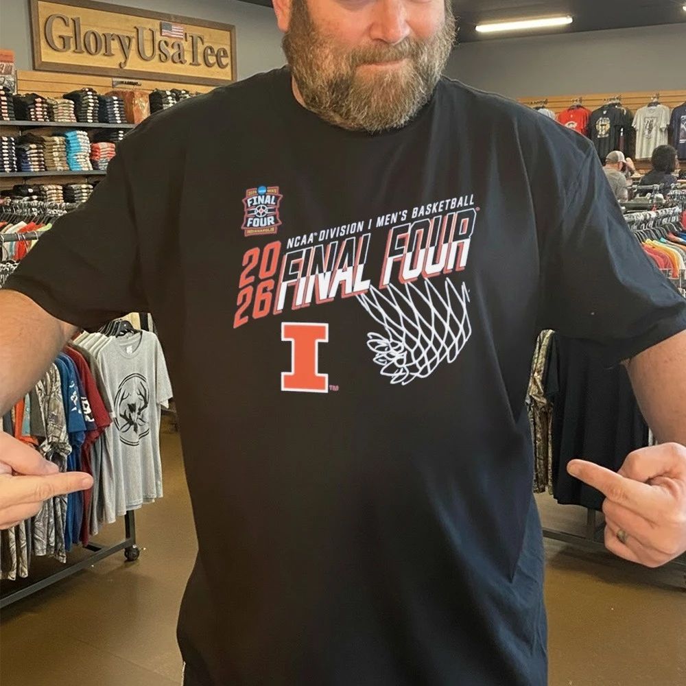 Illinois Fighting Illini Champion 2026 NCAA Men’s Basketball Tournament March Madness Final Four T-Shirt