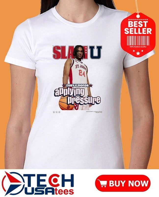 SLAM St. John’s Red Storm Zuby Ejiofor Applying Pressure shirt