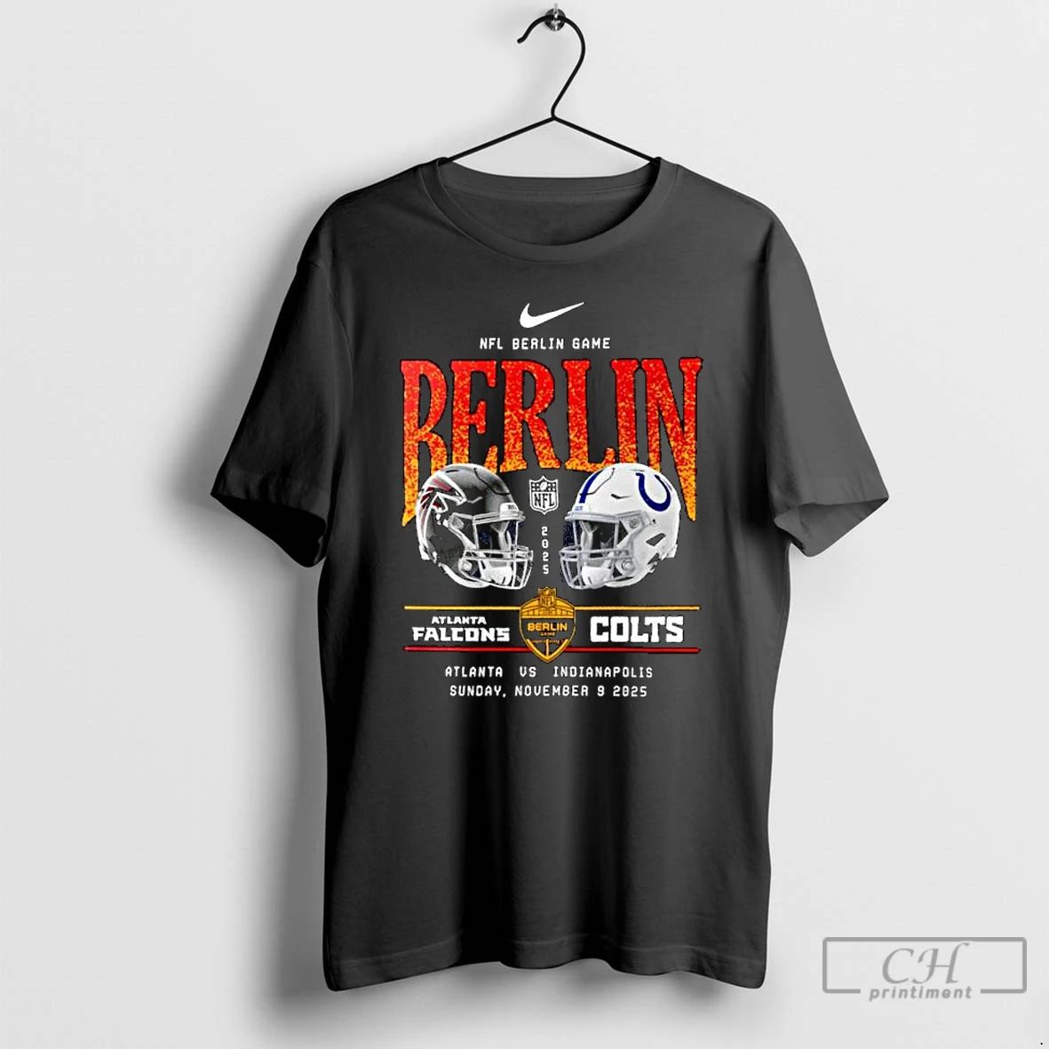Premium Atlanta Falcons Vs Indianapolis Colts 2025 International Games Berlin Ornaments T Shirts