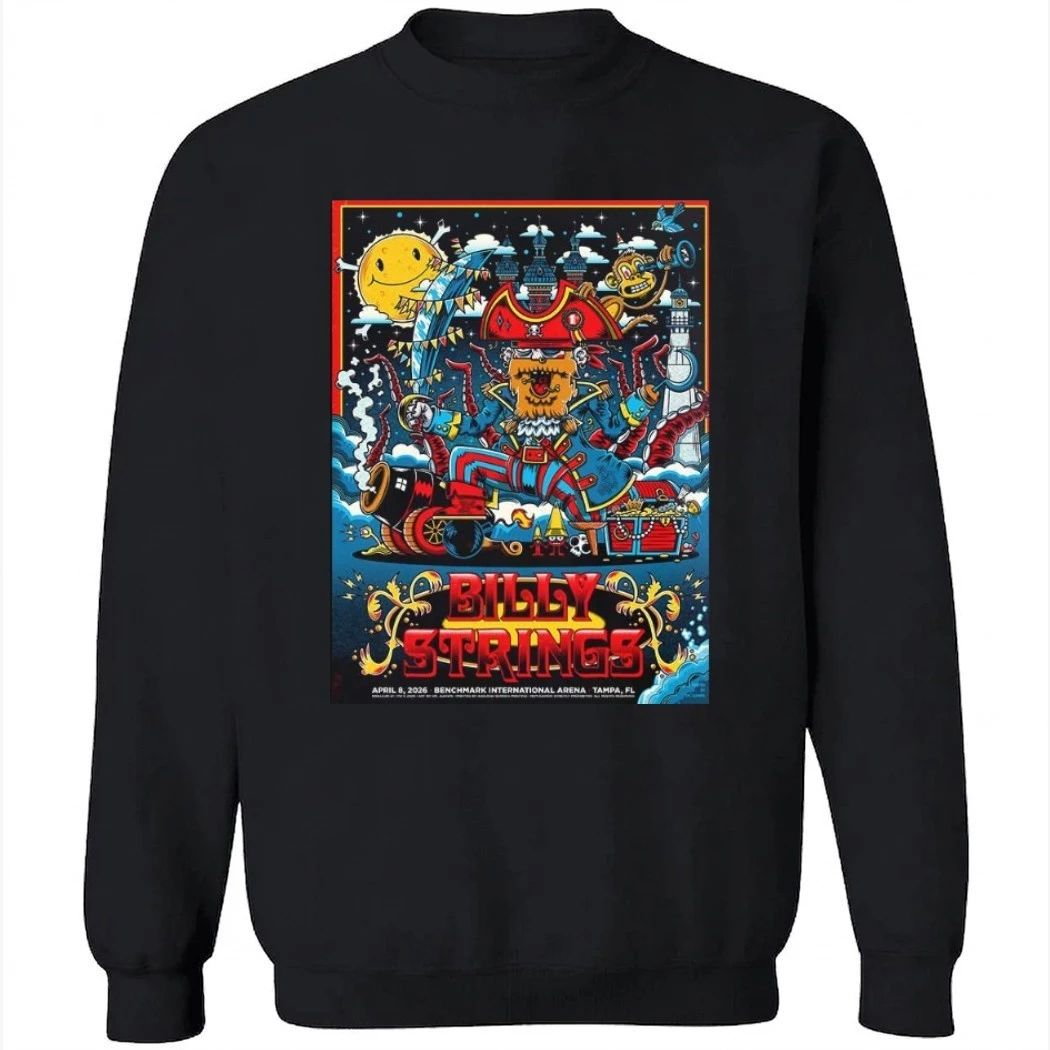 Billy Strings Tampa Florida 2026 Merch Gig Poster At Benchmark International Arena On April 8 2026 Shirt
