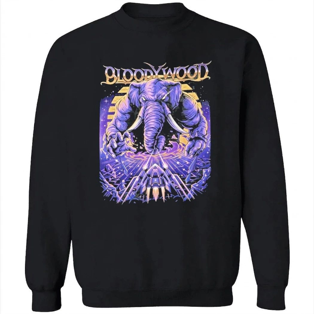 Bloodywood Merch System Of A Brown USA Tour 2026 Cosmic Elephant Shirt