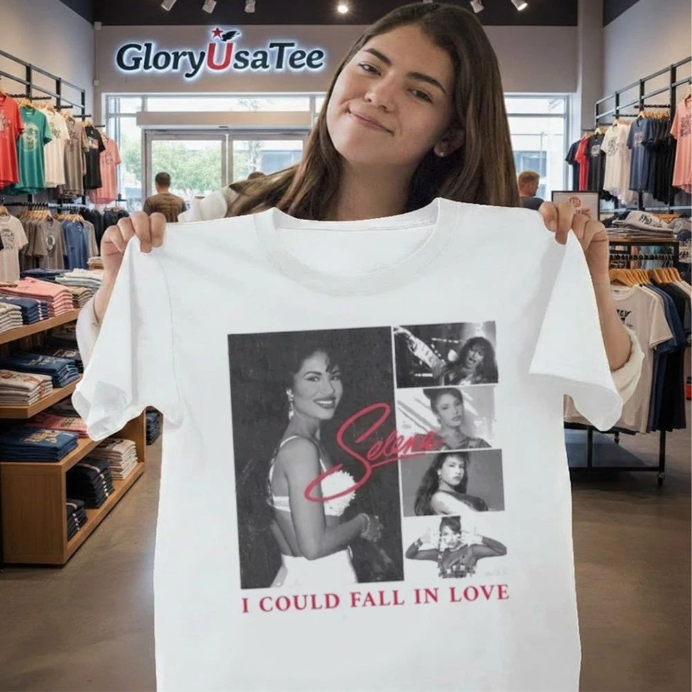 Kevín Wearing Selena I Could Fall In Love Shirt