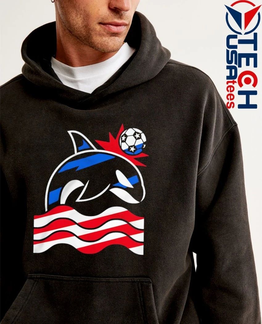 Wild Whale Soccer stars and stripes shirt