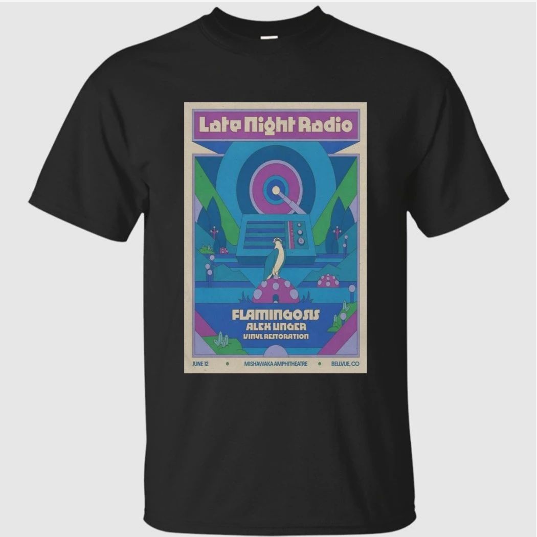 Late Night Radio Mishawaka Amphitheatre Bellvue CO June 12 2026 Poster Shirt