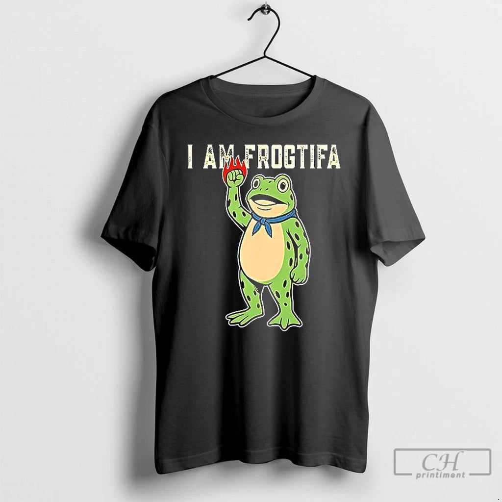 Classic Portland Frog Protest I Am Frogtifa Anti Ice T Shirts