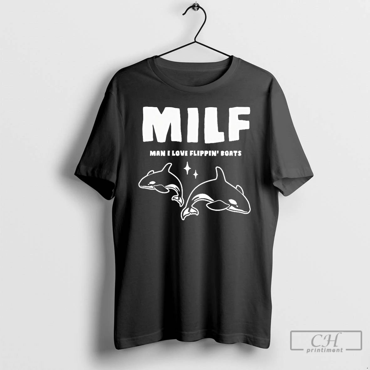 Classic Whales Man I Love Flippin Boats T Shirts