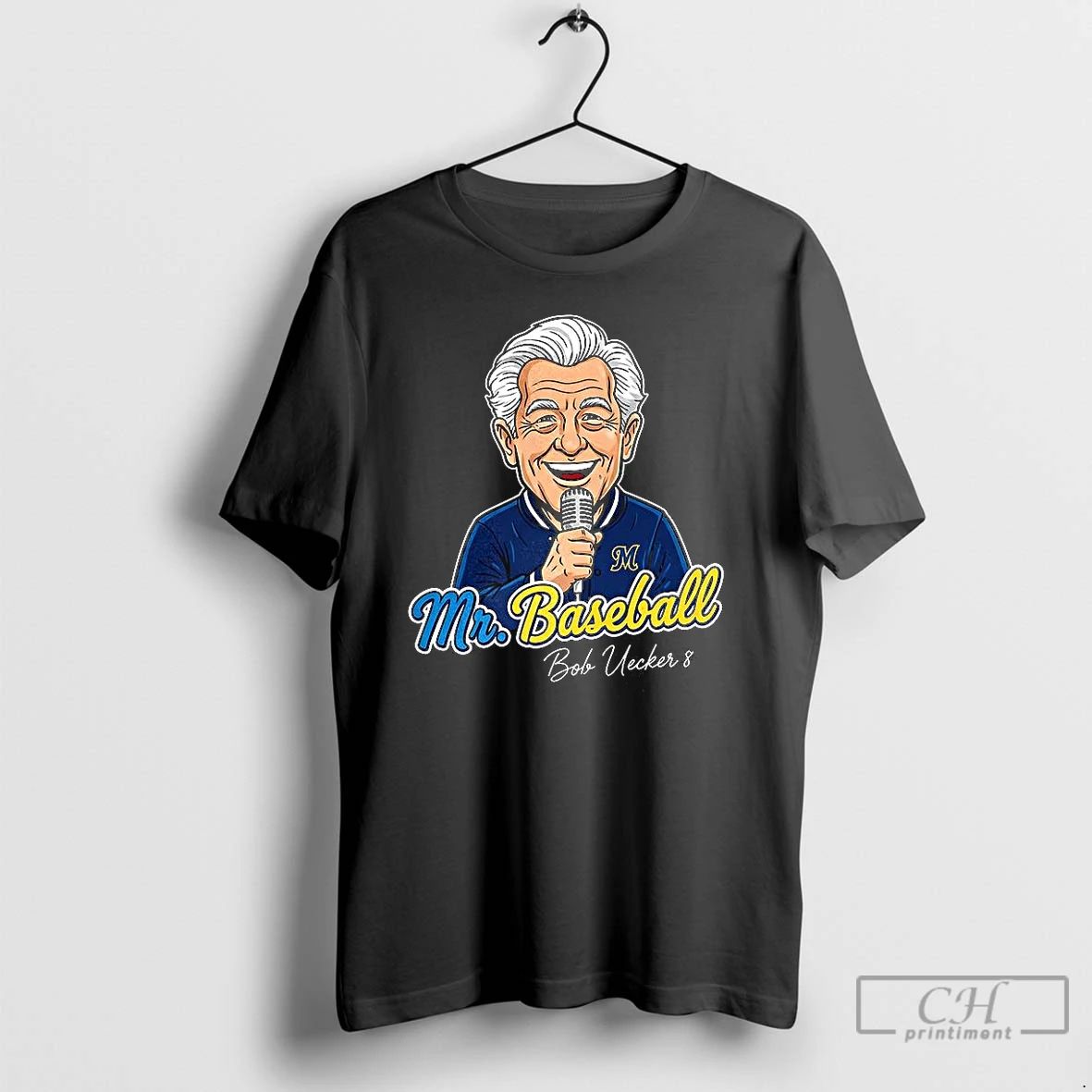 Classic Mr Baseball Bob Uecker Milwaukee Brewers Mlb T Shirts