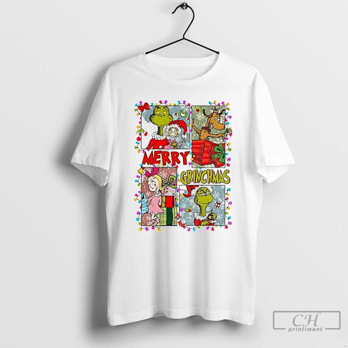 Premium Grinch Merry Grinchmas Merry Xmas Graphic T Shirts