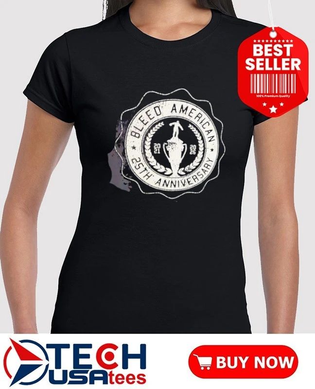 Bleed American 25th Anniversary 2021-2026 logo shirt