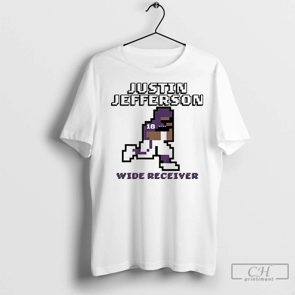 Classic Justin Jefferson Minnesota Vikings Wide Receiver Retro Baller