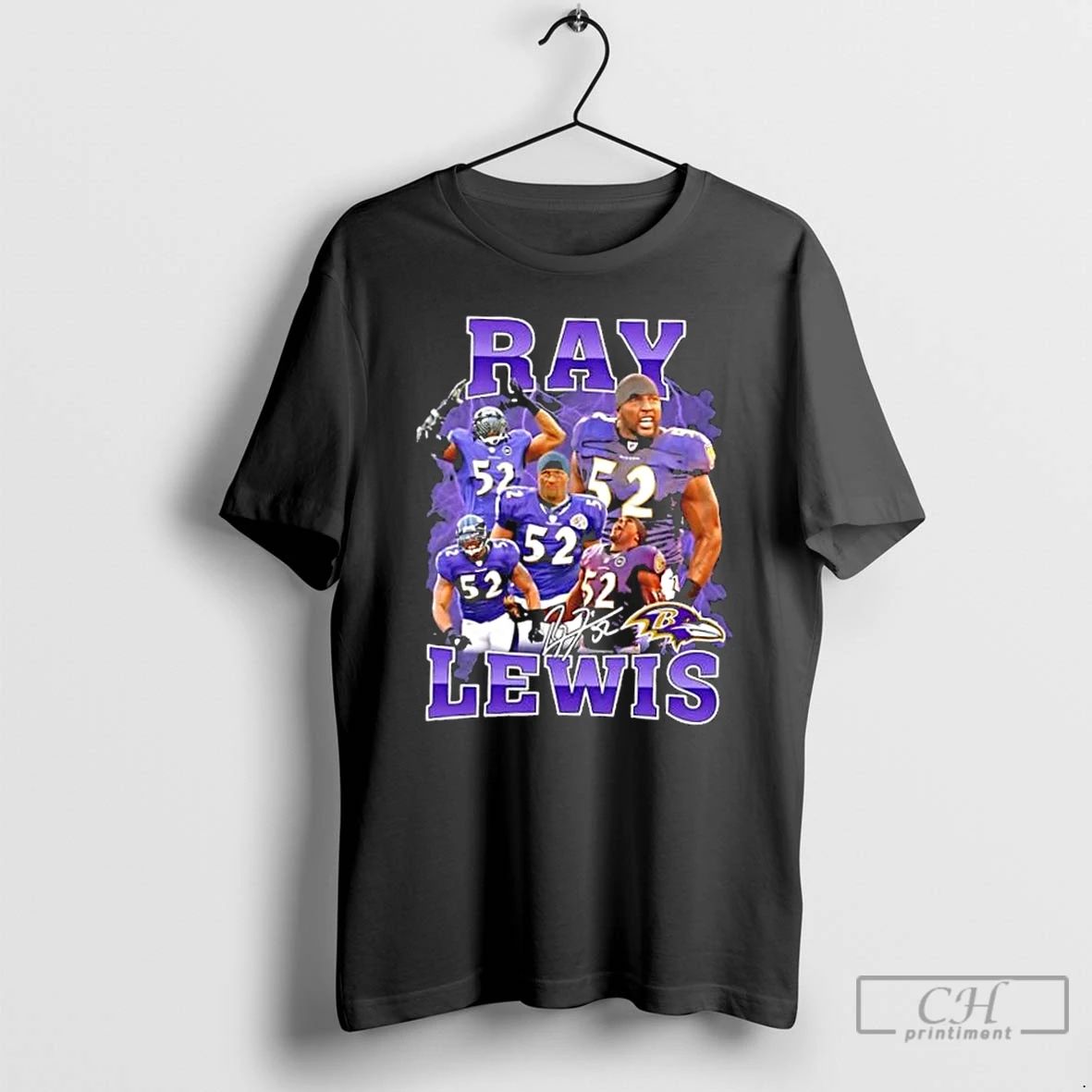Classic Ray Lewis Baltimore Ravens Football Graphic T Shirts