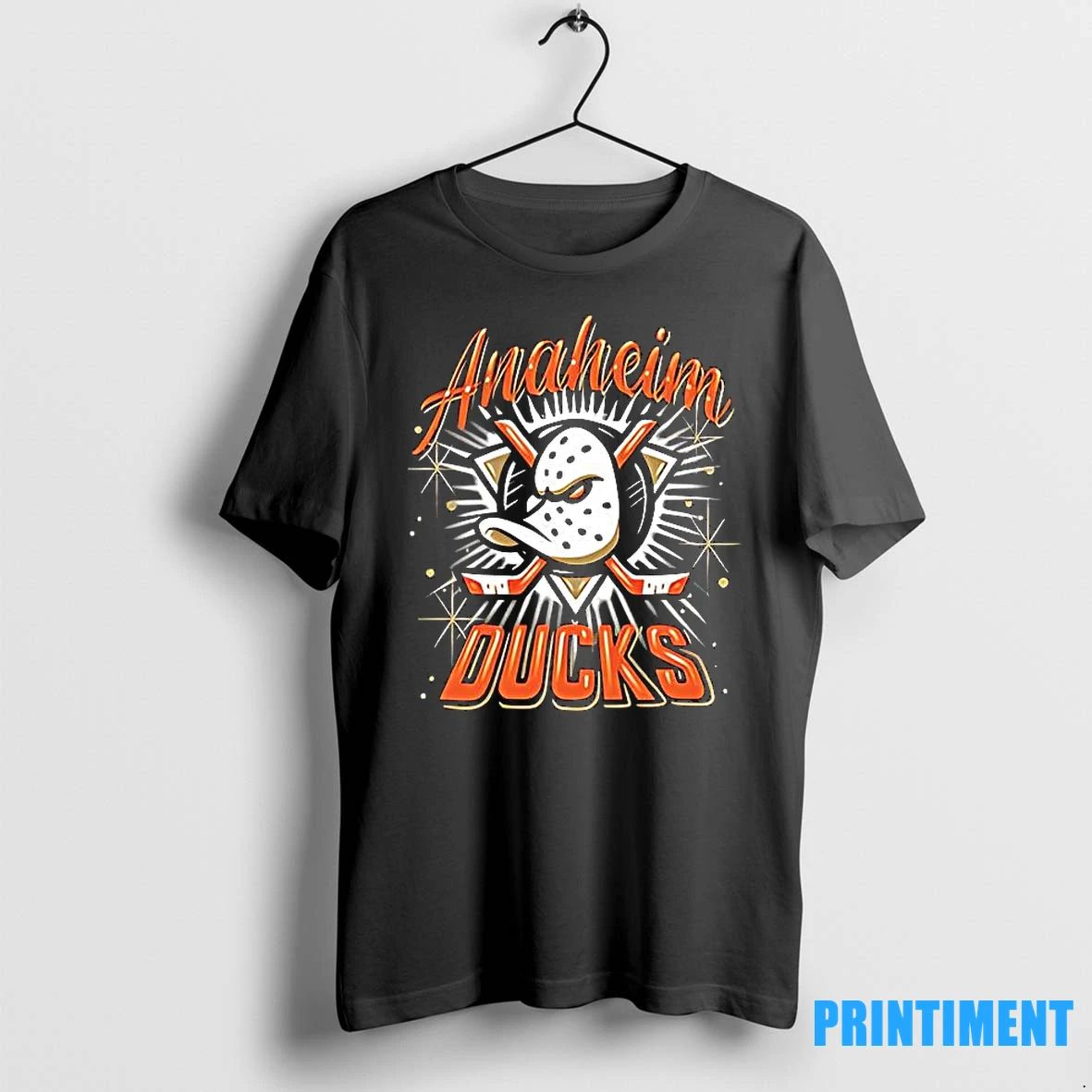 Anaheim Ducks Spray On Logo Style Tshirts Sweater